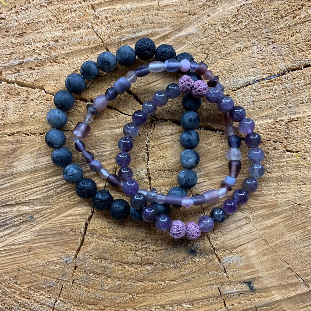 Amethyst Essential Oil Diffuser Bracelet
